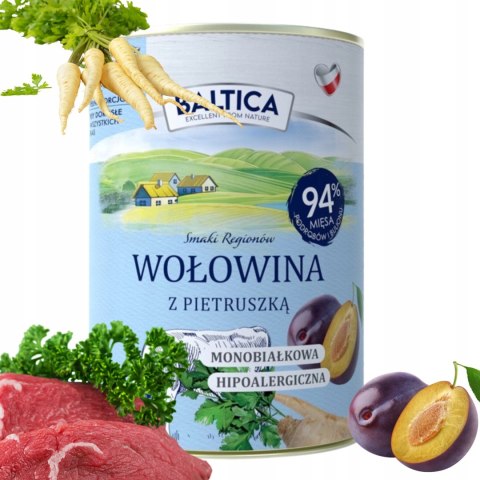 BALTICA Karma mokra wołowina z pietruszką 400g