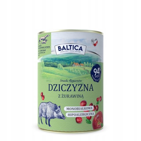 BALTICA PUSZKI MIX WSZYSTKICH SMAKÓW JAGNIĘCINA DZICZYZNA KRÓLIK 6x400