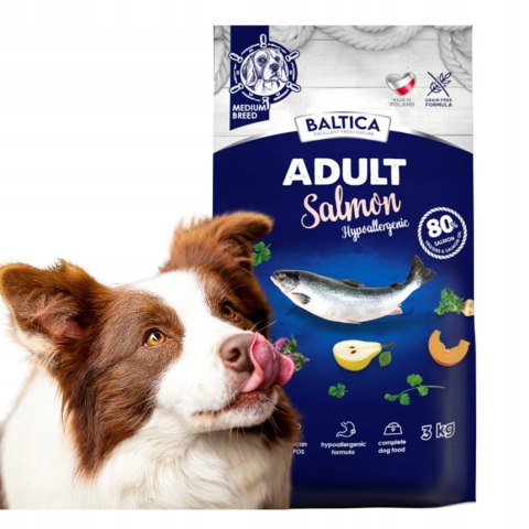 Baltica Adult Salmon Hypoallergenic 3kg karma sucha z łososiem