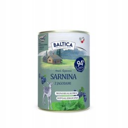 Baltica karma mokra sarna z jagodami 400g HYPOALERGICZNA MONOBIAŁKOWA