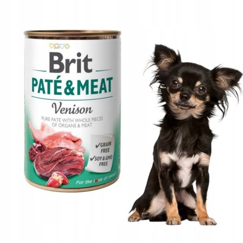 Brit PATE MEAT VENISON 400