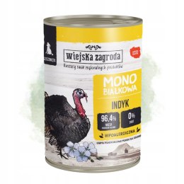 KARMA MOKRA MONOBIAŁKOWA DLA SZCZENIĄT INDYK 400G