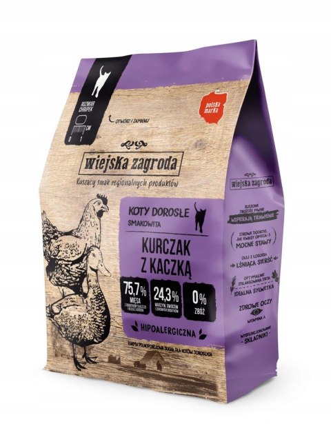 PAKIET PRÓBNY Wiejska Zagroda Kurczak z kaczką Jagnięcina z krylem 3x400g