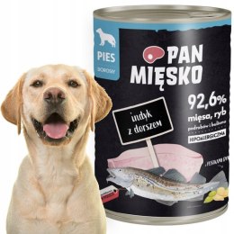 PAN MIĘSKO INDYK Z DORSZEM 400G mokra karma dla psa