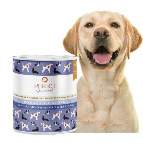 PERRO Gourmet Bażant z gruszką dla psów dorosłych 800g