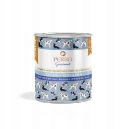 Perro Gourmet Monobiałkowa Karma Mokra Jeleń z Gruszką Junior 800g dla Psa