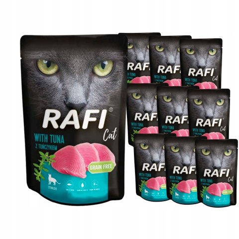 Rafi 10x100 Saszetki mokra karma dla kota STERILISED TUŃCZYK ULUBIONA