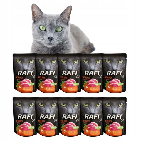 Rafi Cat DUCK Dolina Noteci Saszetki DLA KOTA 10x100g KACZKA