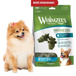 WHIMZEES DENTAL Gryzak DENTYSTYCZNY Krokodyl S 24 szt NATURALNY WEGE