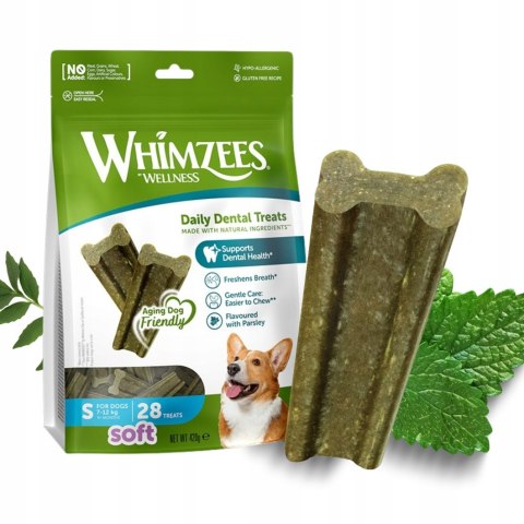 WHIMZEES DENTAL TREATS Soft S gryzaki dentystyczne 28SZT