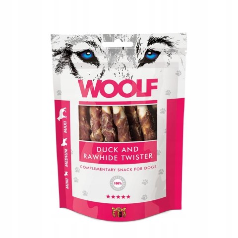WOOLF N DUCK AND RAWHIDE TWISTER 100g