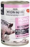 Wiejska Zagroda Monobiałkowa Wieprzowina dla kota 400g