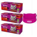 3 BOXY WHISKAS Klasyczne Posiłki drób/janię/woł/sos 120X85G (3X40X85)