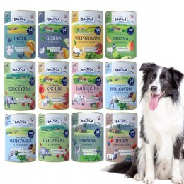 BALTICA 12X400 ZESTAW PUSZEK JAGNIĘCINA KOZINA JELEŃ NAJLEPSZE SMAKI