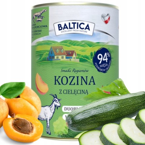 BALTICA 12X400 ZESTAW PUSZEK JAGNIĘCINA KOZINA JELEŃ NAJLEPSZE SMAKI