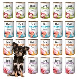 BRIT PATE MEAT 24X400 LAMB SALMON DUCK