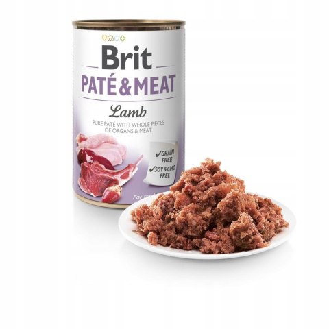 BRIT PATE MEAT 24X400 LAMB SALMON DUCK