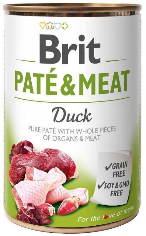 BRIT PATE MEAT 24X400 LAMB SALMON DUCK