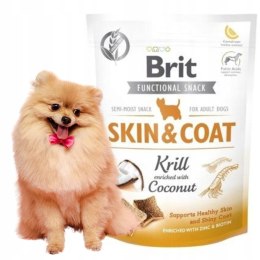 Brit Functional Snack Skin&Coat Krill Coconut 150g Przysmak Funkcyjny dla p