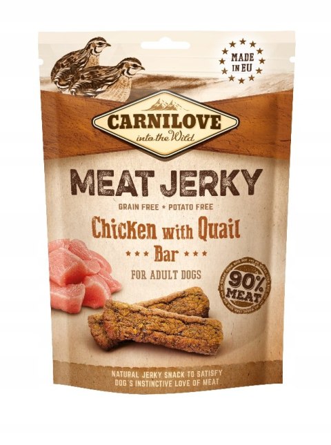 CARNILOVE JERKY Zestaw Przysmaków 5x100 DUCK HERRING QUAIL BEEF MUSCLE