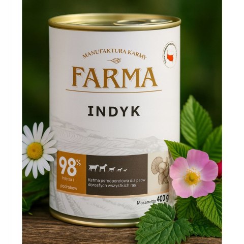 FARMA Select Indyk 400g - Karma mokra dla psa