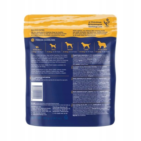 Fish4Dogs Training Salmon Bites NAJLEPSZE SMACZKI