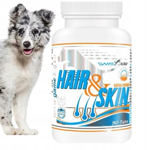 Game Dog Hair Skin 90 tabletek NA WYPADANIE SIERŚCI