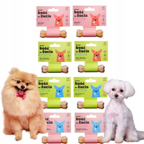 HIPOALERGICZNE AZANKI KOSTKI DO ŻUCIA DLA MINI PIESKÓW 8x10cm