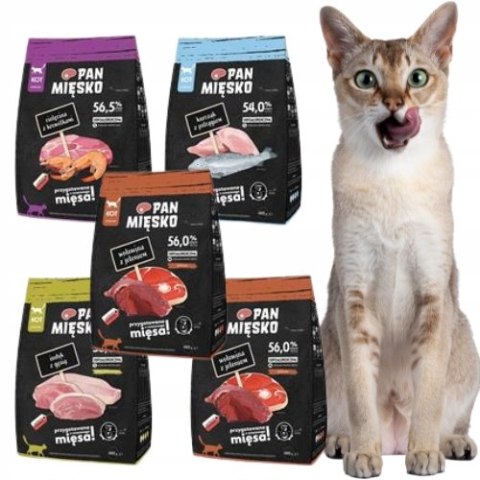 PAN MIĘSKO PAKIET PRÓBNY DLA KOTA WYBREDNEGO 2KG