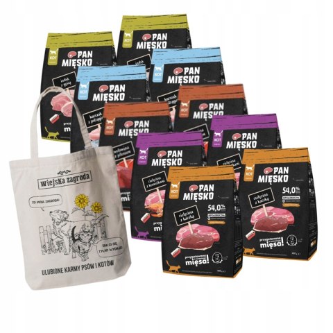 PAN MIĘSKO PAKIET PRÓBNY DLA KOTA WYBREDNEGO 4KG 10x0,4
