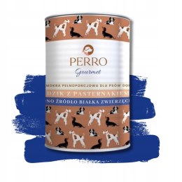 Perro MOKRA KARMA puszka DZIK Z PASTERNAKIEM - 400g Monobiałkowa