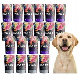 RAFI ZESTAW 20X500 KRÓLIK ŻOŁĄDKI WOŁOWE MIX SMAKÓW