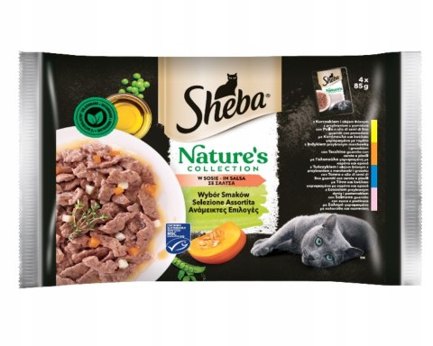 SHEBA Nature's Collection Wybór Smaków saszetka 4x85g Z DYNIĄ