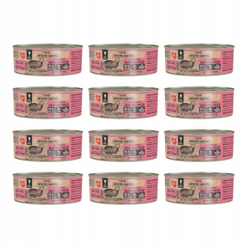 Zestaw Karma mokra dla kota Wiejska Zagroda Jagnięcina z krylem 12x85g