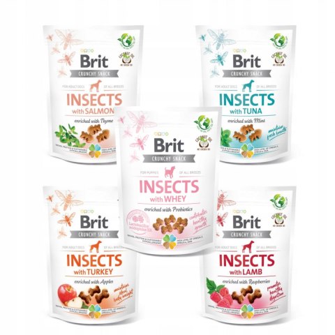 BRIT CARE DOG CRUNCHY 5X200 WHEY PUPPY INSECT