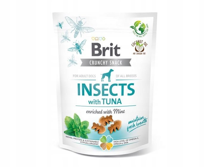 Brit Crunchy Insect Insekty MIX przysmak 5x 200g