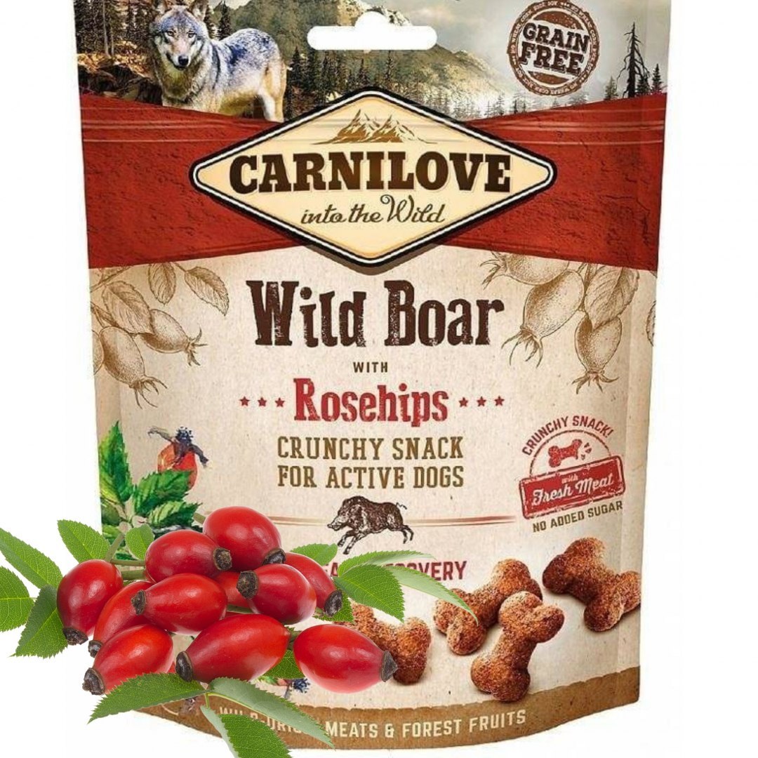 Carnilove - Dog Crunchy Snack Wild Boar Rose 200 g