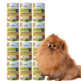 BALTICA MOKRA KARMA ZESTAW 12X400 WIEPRZOWINA Z JABŁKIEM PYSZNA