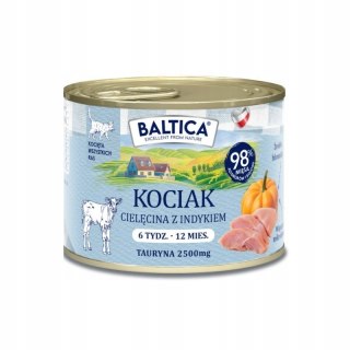 BALTICA Smaki Regionów Karma mokra Kociak Cielęcina z indykiem 185g