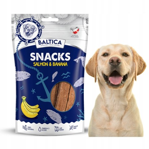 BALTICA Snacks Salmon & Banana Łosoś z bananami 80g