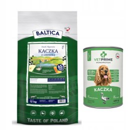 Baltica Kaczka z gruszką 12kg duże rasy