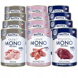 Baltica Nutraceutic 12x400 jagnięcina królik dziczyzna