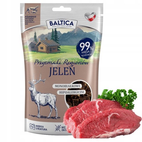 Baltica Półmiękkie przysmaki dla psów z jelenia 80g