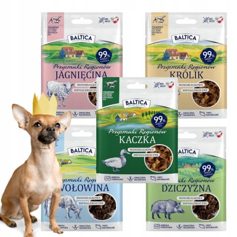 Baltica Półmiękkie smaczki dla Twojego Psa 5x30g