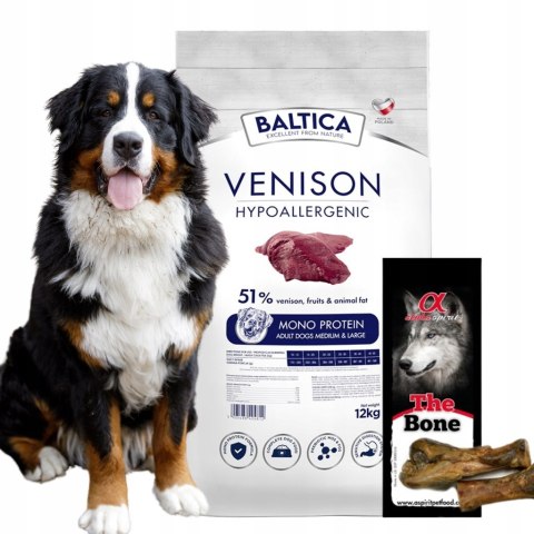 Baltica Venison&Rice dziczyzna dla psów z alergią 12 kg