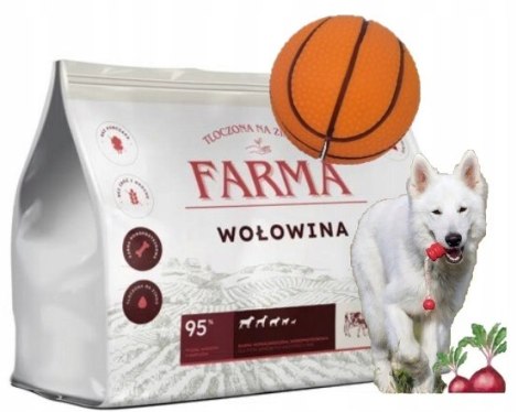 Farma Karma Dla psa Wołowina Hipoalergiczna 12kg - Tłoczona na Zimno