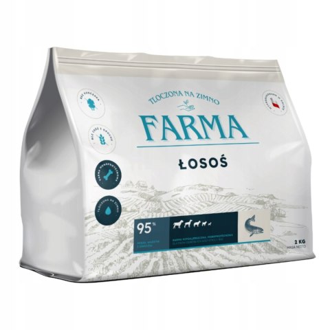 Farma z Łososiem Hipoalergiczna 12kg - Tłoczona na Zimno