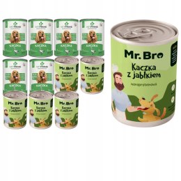 MR. BRO VetPrime Zestaw Monoproteinowa kaczka 12x400
