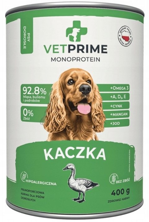 MR. BRO VetPrime Zestaw Monoproteinowa kaczka 12x400