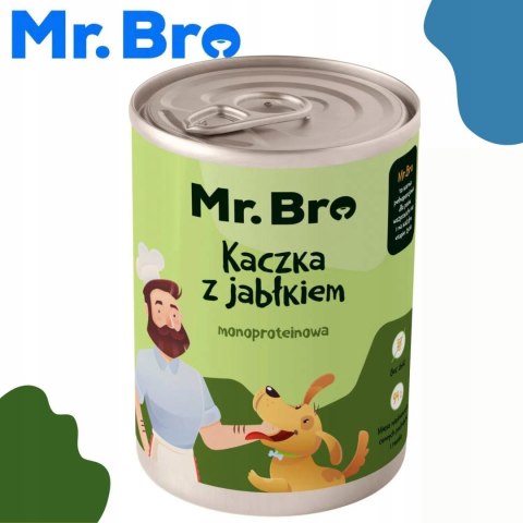 Mokra karma Mr. Bro KACZKA z jabłkiem 400G